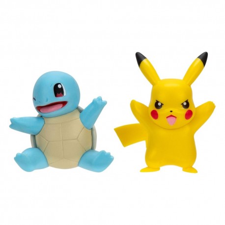 Figuras de Pikachu y Squirtle de 5 cm