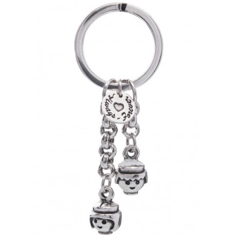 Keychain silver Playmobil LAF Together