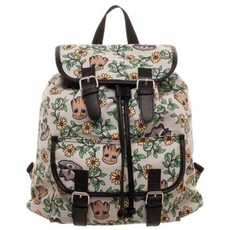 Backpack Guardians of the Galaxy Groot & Rocket Floral