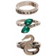 Set of 3 rings Slytherin Harry Potter