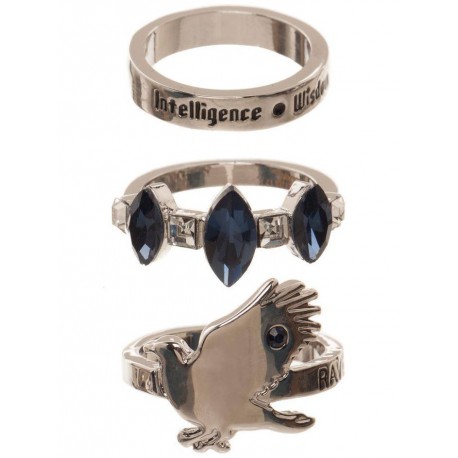 Set de 3 anillos Ravenclaw Harry Potter