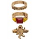 Set de 3 anillos Gryffindor Harry Potter