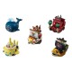 Pack de 5 figuras de navios One Piece 6 cm