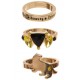 Set de 3 anillos Hufflepuff Harry Potter