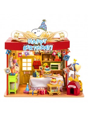 Kit de construction en bois Peanuts Fête d'Anniversaire.