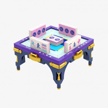 Kit de construcción Pantasy Mahjong Box en colores morado y dorado