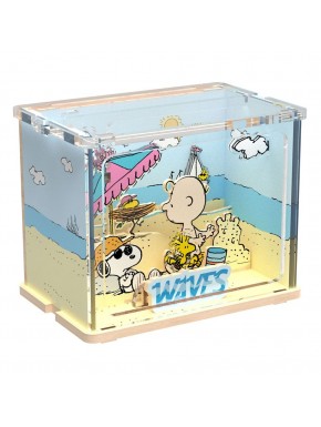 Kit de construction plage Peanuts avec Snoopy et Charlie Brown