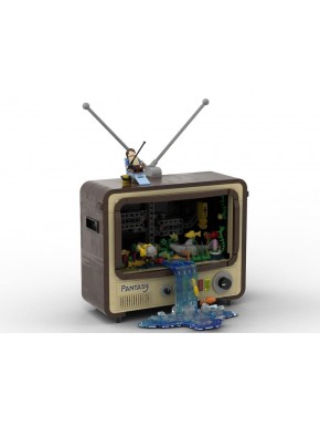 Kit construction TV vintage 19 cm Pantasy