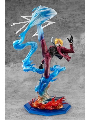 Estatua One Piece Sanji en acción