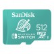 Tarjeta MicroSDXC SanDisk verde 512GB Nintendo Switch