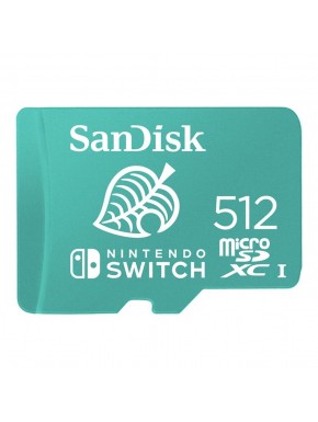 Tarjeta MicroSDXC SanDisk verde 512GB Nintendo Switch