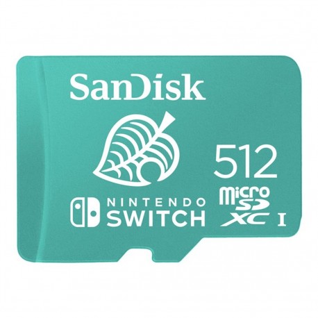 Tarjeta MicroSDXC SanDisk verde 512GB Nintendo Switch