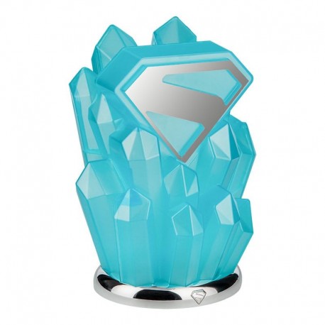 Lampe en cristal bleu de Superman