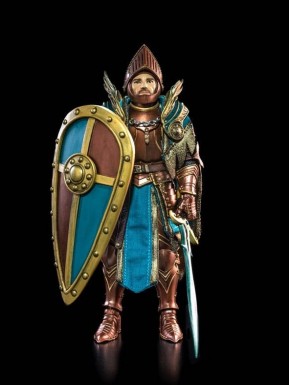 Figure de Sir Andrew de Mythic Legions avec bouclier et épée