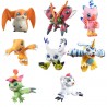 Ensemble de 8 Figurines Digimon Adventure par Megahouse en PVC