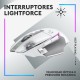 Ratón gaming inalámbrico Logitech G G502 X blanco con luces RGB