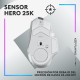 Ratón gaming inalámbrico Logitech G G502 X blanco con luces RGB