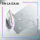 Ratón gaming inalámbrico Logitech G G502 X blanco con luces RGB