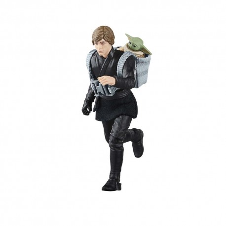 Figura de Luke Skywalker con Grogu de Star Wars 9,5 cm