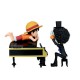 Figurine Banpresto Monkey D. Luffy et Brook One Piece