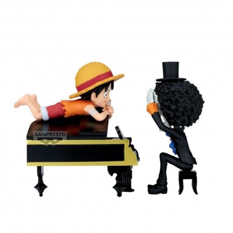 Figurine Banpresto Monkey D. Luffy et Brook One Piece
