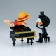 Figurine Banpresto Monkey D. Luffy et Brook One Piece