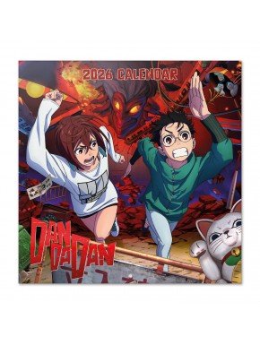 Calendário de parede 2026 Dan Da Dan com personagens de anime