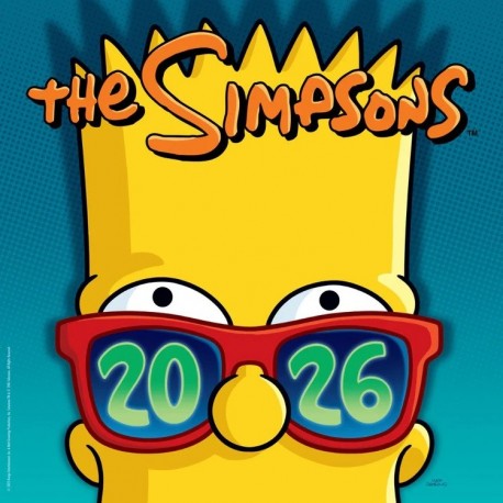 Calendario 2026 The Simpsons con Bart y gafas