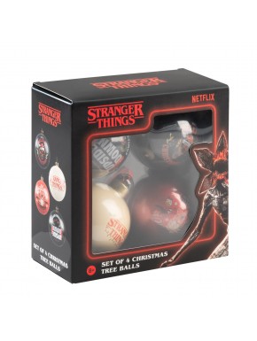 Set de bolas de Navidad Stranger Things de cristal