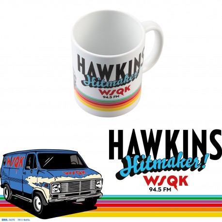 Taza WSQK de Stranger Things temporada 5 en cerámica