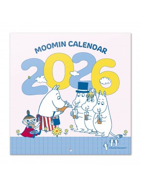 Calendario Moomin 2026 con personajes ilustrados