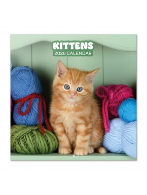 Calendario de pared 2026 con gatos Simon K. & Greg C.