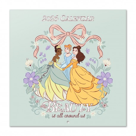 Calendario de pared Disney Princesas 2026