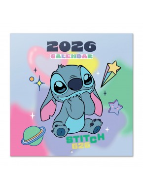 Calendario 2026 de Disney Stitch colorido
