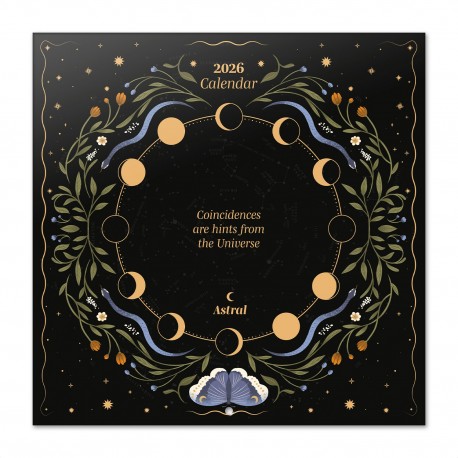 Calendario Astral 2026, diseño místico de pared