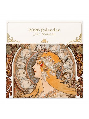 Calendrier 2026 Art Nouveau avec design artistique
