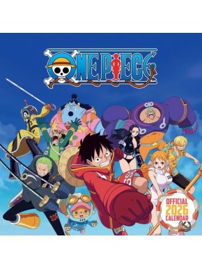 Calendario 2026 de One Piece con personajes principales