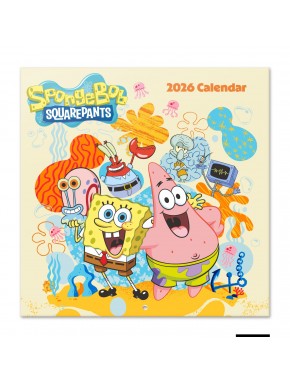 Couverture du calendrier 2026 de Bob l'Éponge