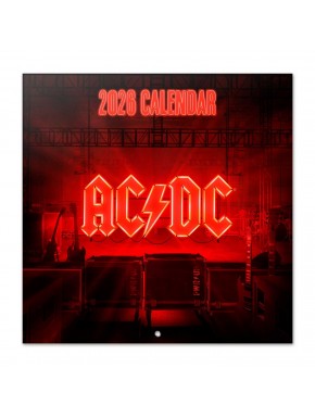 Calendário de parede AC/DC 2026 quadrado