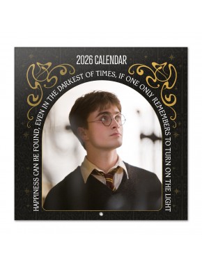 Calendrier mural Harry Potter 2026 avec image de film