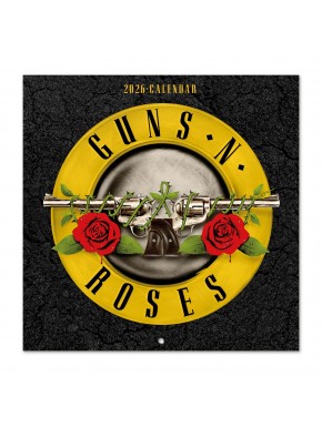 Capa do calendário 2026 de Guns N' Roses