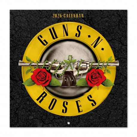Capa do calendário 2026 de Guns N' Roses