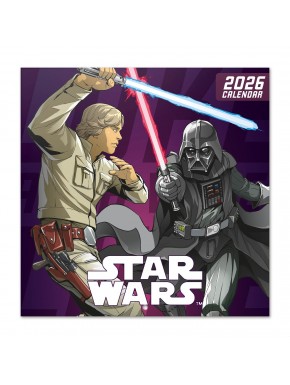 Calendario 2026 Star Wars, formato 30x30 cm