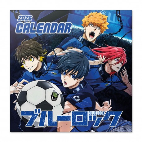 Calendario 2026 Blue Lock con personajes de anime