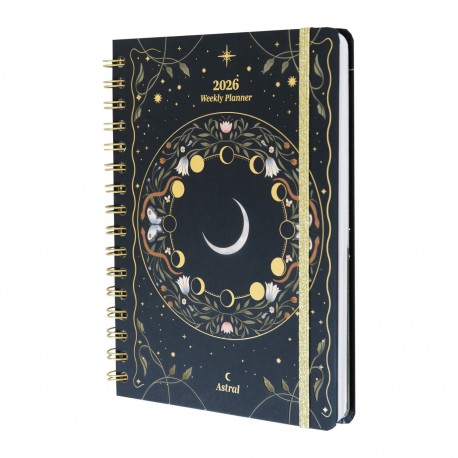 Agenda anual 2026 Astral A5 semana vista