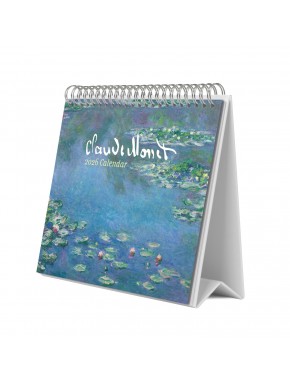 Calendrier de bureau Monet 2026 avec reliure wire-o
