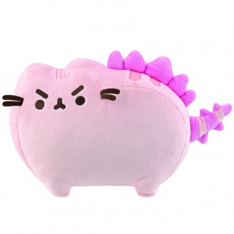 Peluche Pusheen Dinosaurio Rosa de 18,5 cm, poliéster