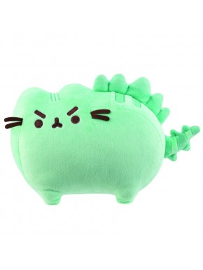 Peluche verde de Pusheen con forma de dinosaurio
