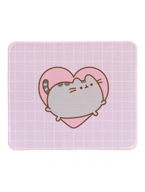 Alfombrilla de ratón Pusheen Moments con fondo rosa