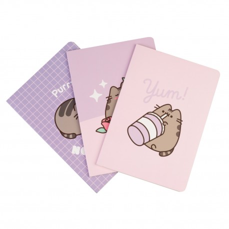 Pack de cuadernos A5 Pusheen, tres diseños diferentes